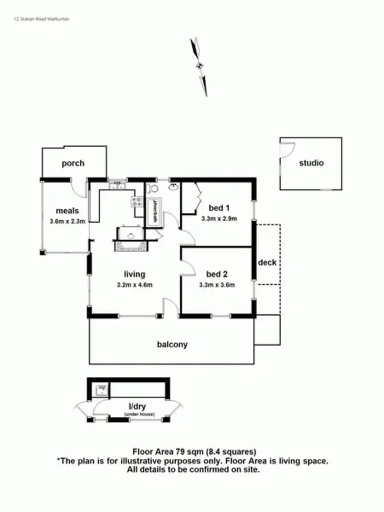 Floorplan of Homely house listing, 12 Station Road, Warburton VIC 3799