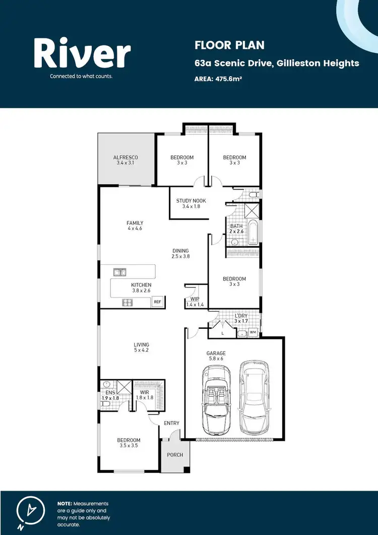 Floorplan of Homely house listing, 63a Scenic Drive, Gillieston Heights NSW 2321