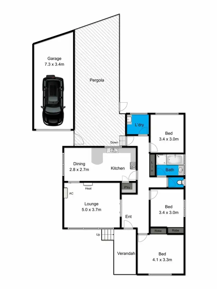 Floorplan of Homely house listing, 4 Rosewell Court, Norlane VIC 3214