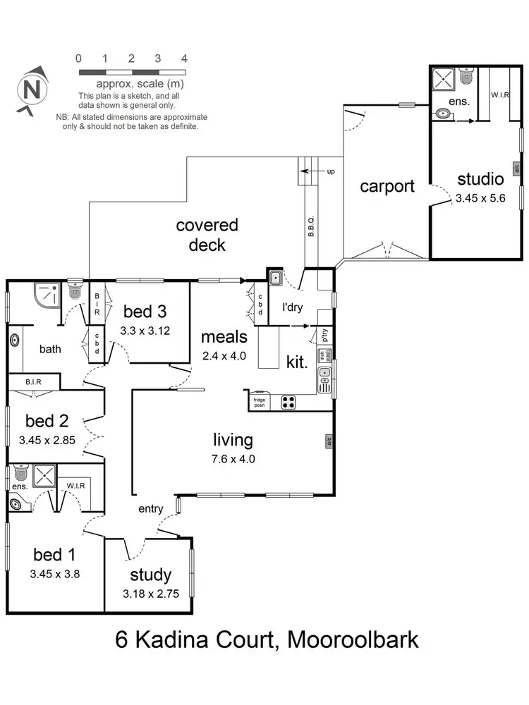 Floorplan of Homely house listing, 6 Kadina Court, Mooroolbark VIC 3138