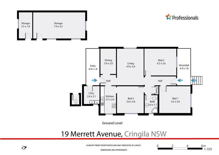 Floorplan of Homely house listing, 19 Merrett Avenue, Cringila NSW 2502