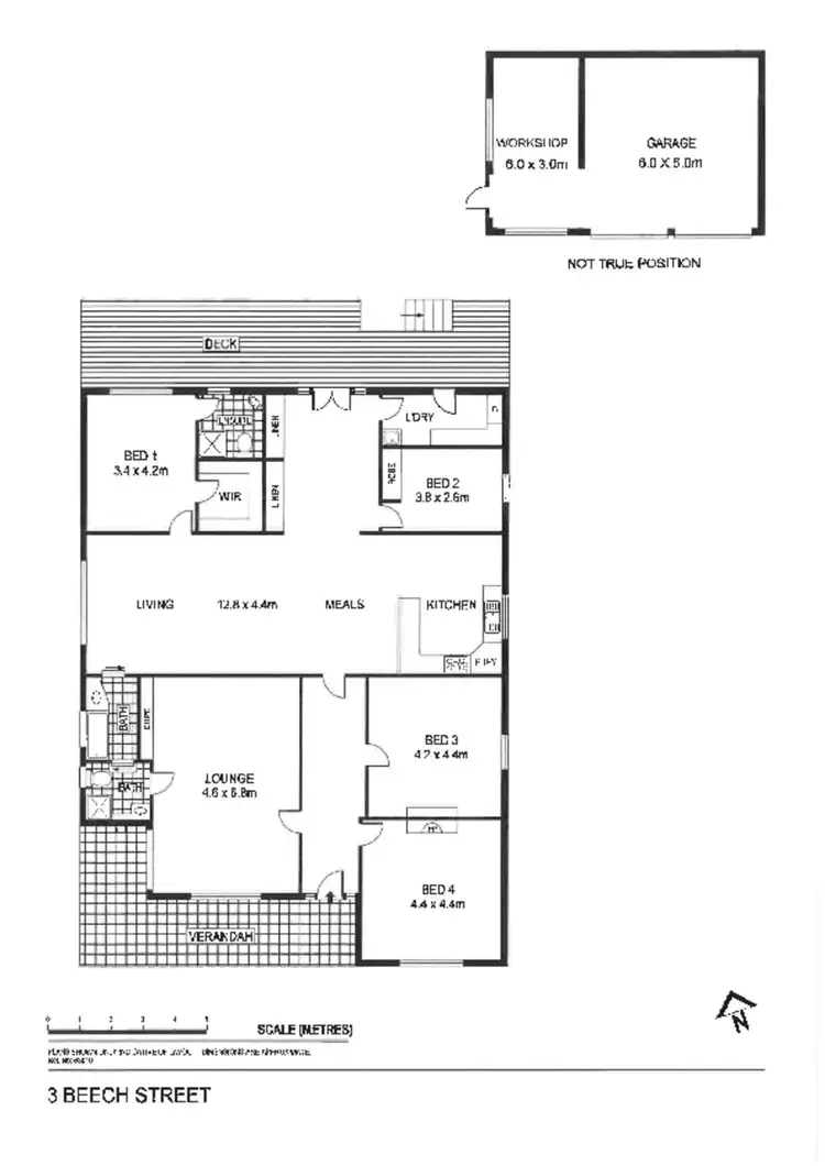 Floorplan of Homely house listing, 3 Beech Street, Golden Square VIC 3555
