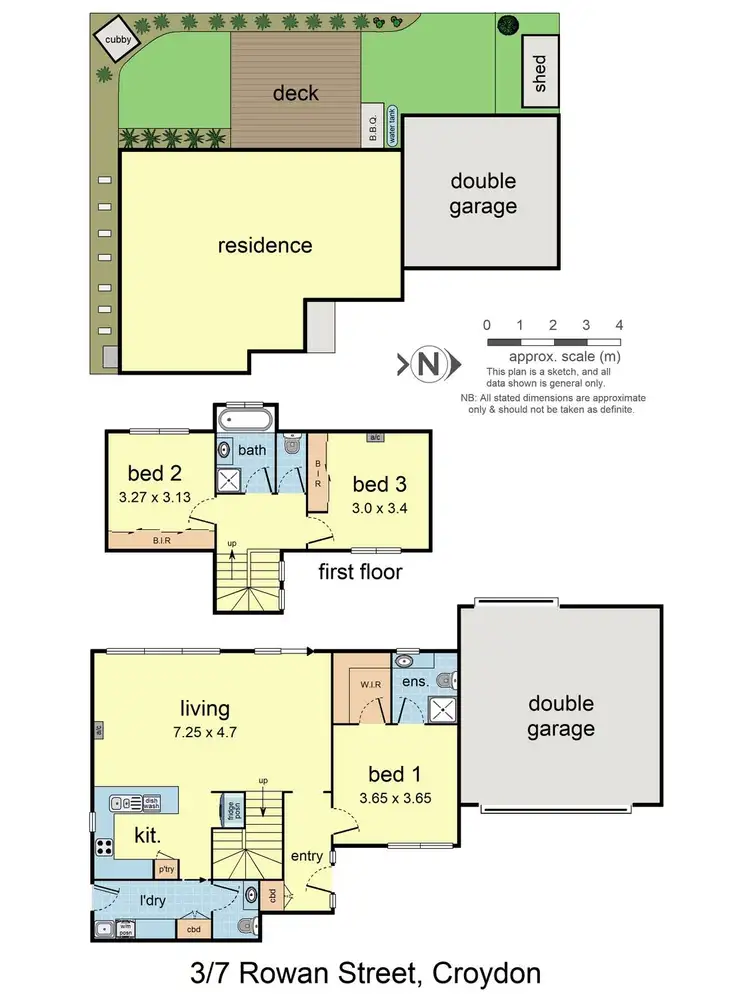 Floorplan of Homely townhouse listing, 3/7 Rowan Street, Croydon VIC 3136
