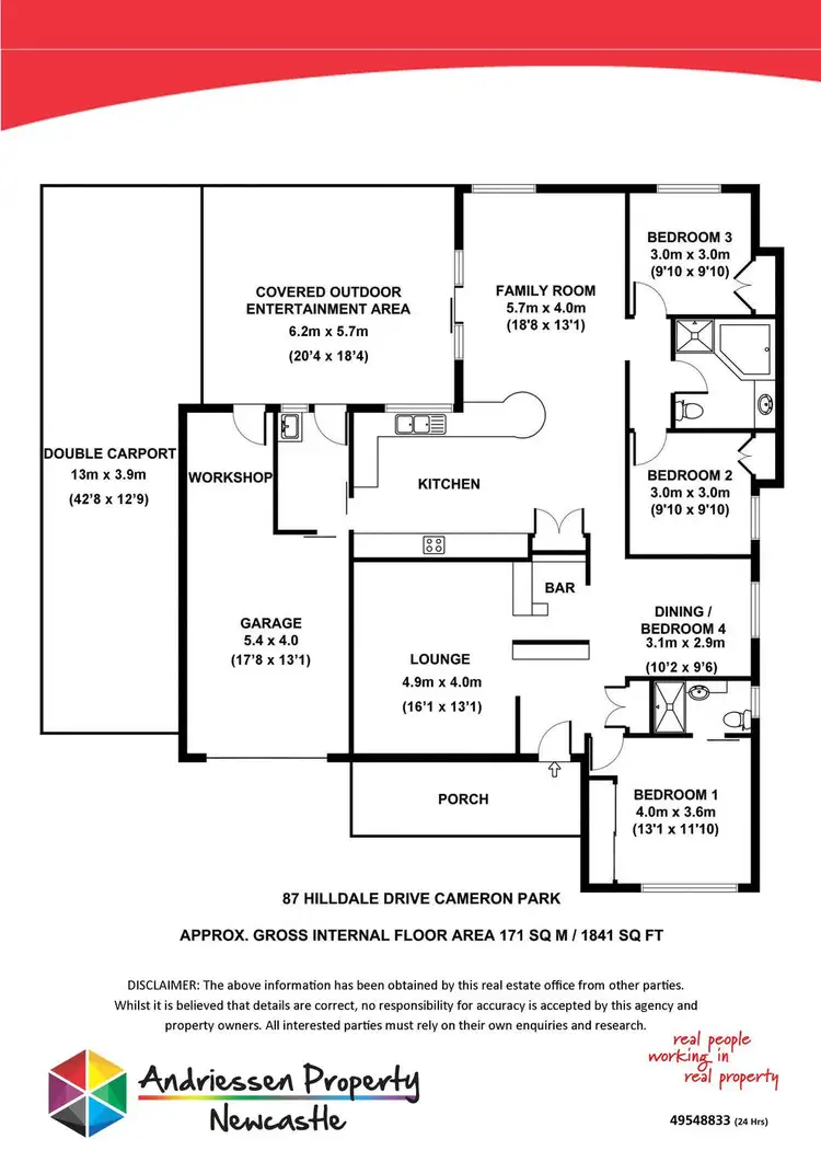 Floorplan of Homely house listing, 87 Hilldale Drive, Cameron Park NSW 2285