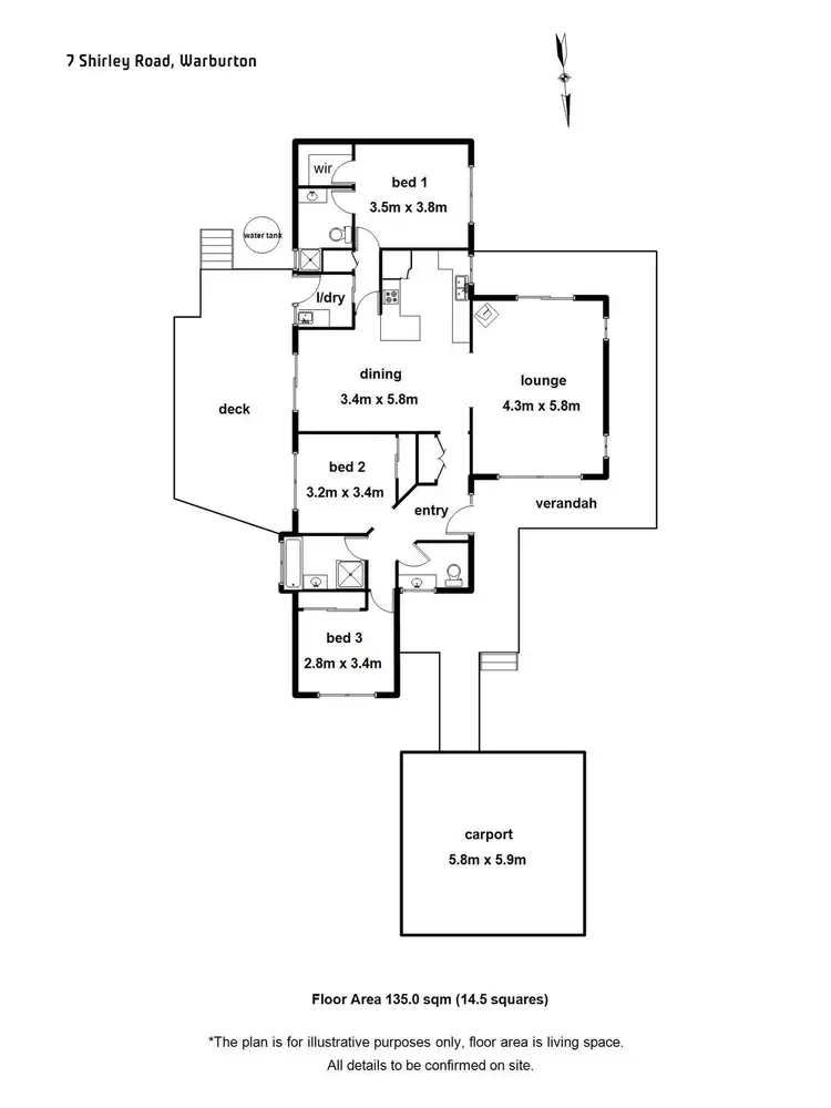Floorplan of Homely house listing, 7 Shirley Road, Warburton VIC 3799