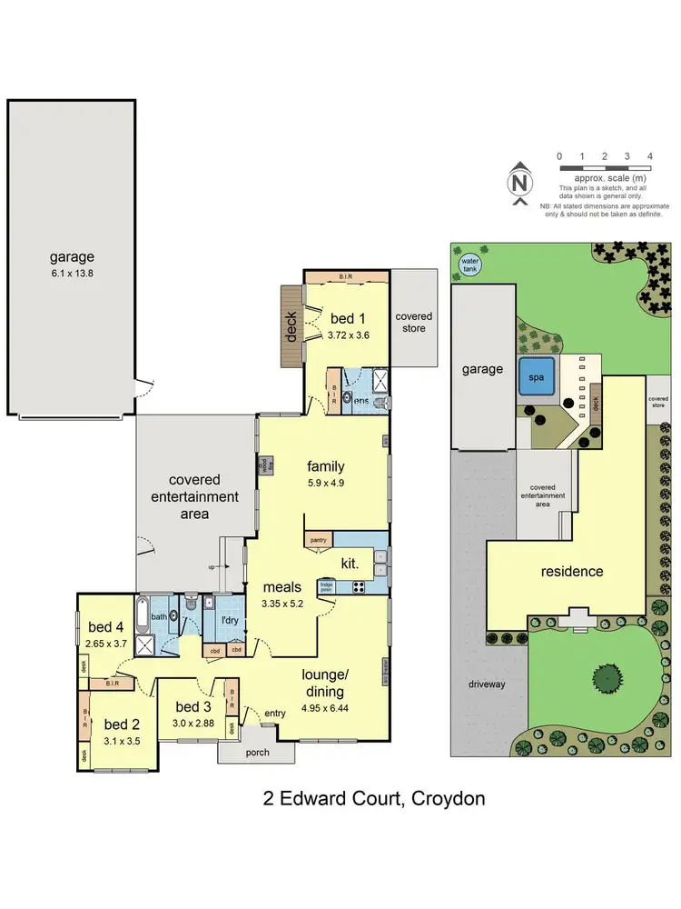 Floorplan of Homely house listing, 2 Edward Court, Croydon VIC 3136