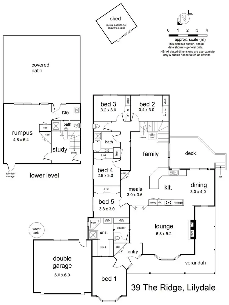 Floorplan of Homely house listing, 39 The Ridge, Lilydale VIC 3140