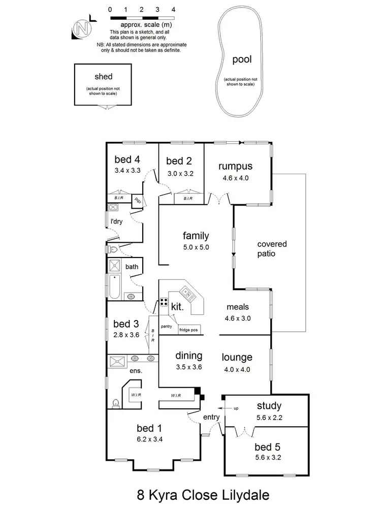 Floorplan of Homely house listing, 8 Kyra Close, Lilydale VIC 3140