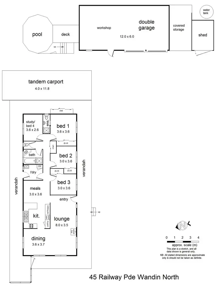 Floorplan of Homely house listing, 45 Railway Parade, Wandin North VIC 3139