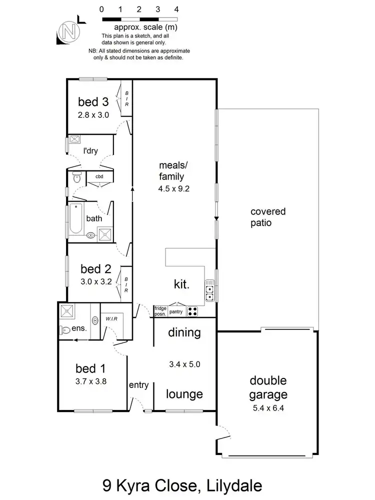Floorplan of Homely house listing, 9 Kyra Close, Lilydale VIC 3140
