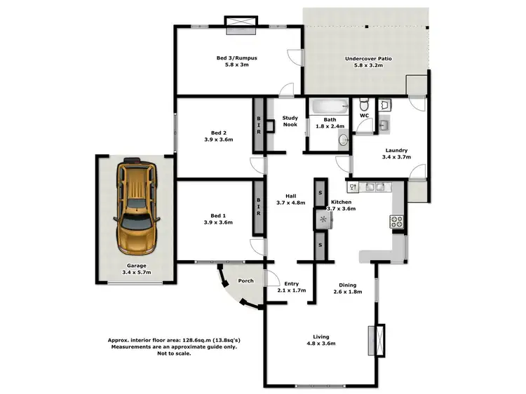 Floorplan of Homely house listing, 8 Sisely Avenue, Wangaratta VIC 3677