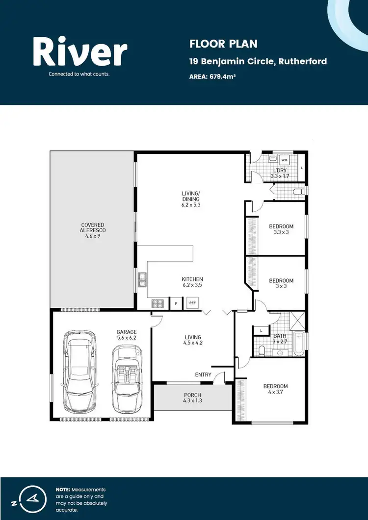 Floorplan of Homely house listing, 19 Benjamin Circle, Rutherford NSW 2320
