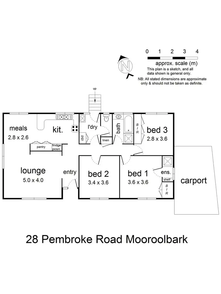 Floorplan of Homely house listing, 28 Pembroke Road, Mooroolbark VIC 3138