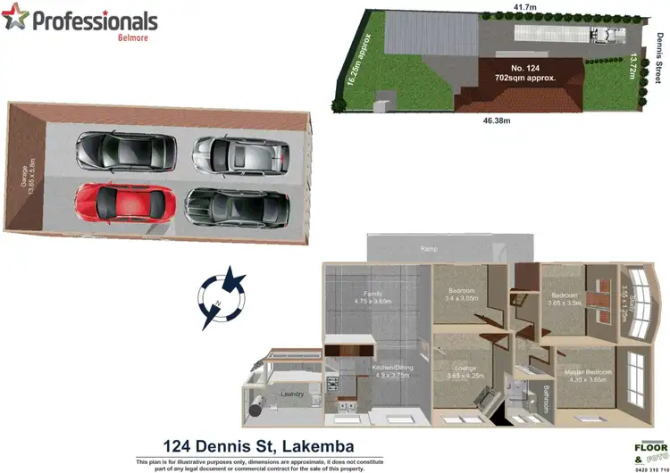 Floorplan of Homely house listing, 124 Dennis Street, Lakemba NSW 2195