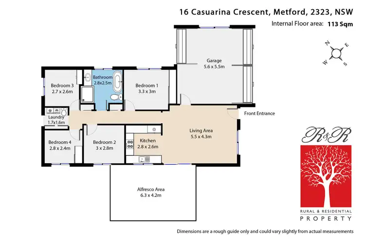 Floorplan of Homely house listing, 16 Casuarina Crescent, Metford NSW 2323