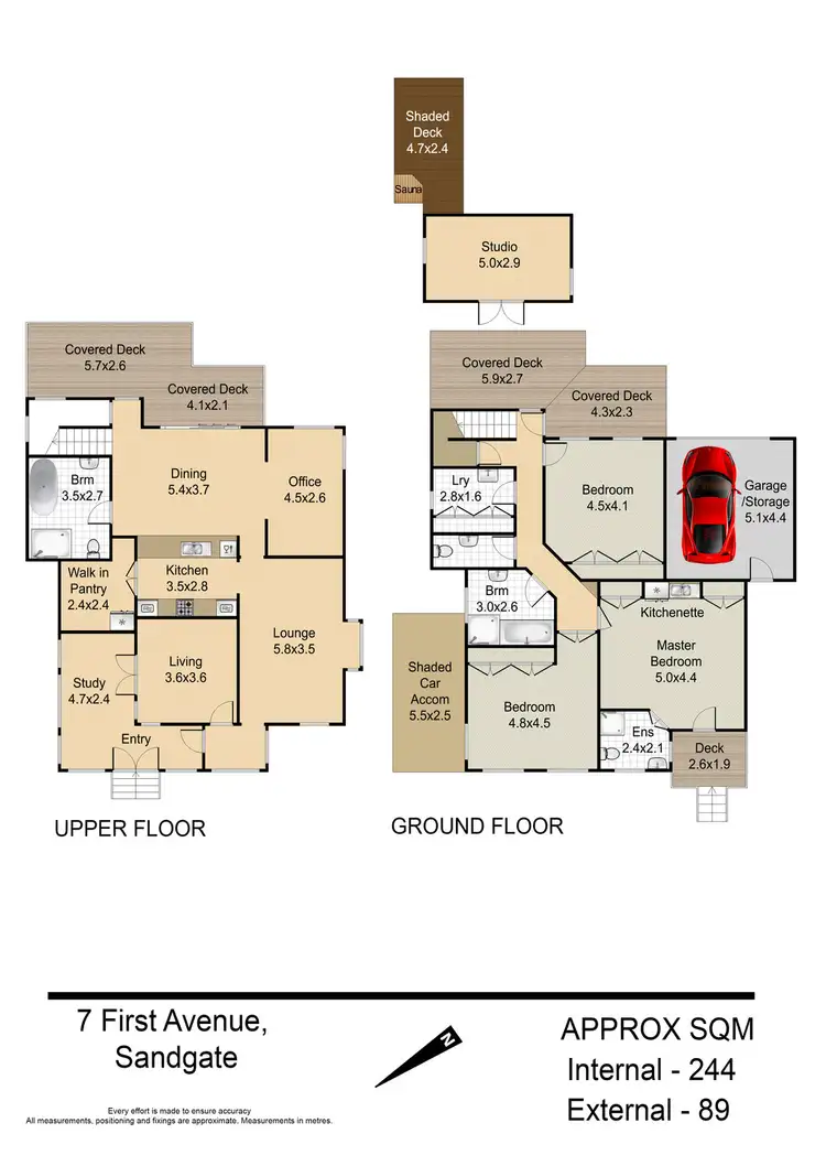 Floorplan of Homely house listing, 7 First Avenue, Sandgate QLD 4017