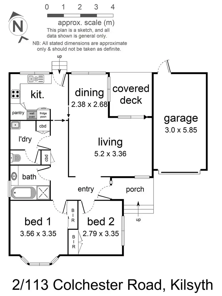 Floorplan of Homely unit listing, 2/113 Colchester Road, Kilsyth VIC 3137