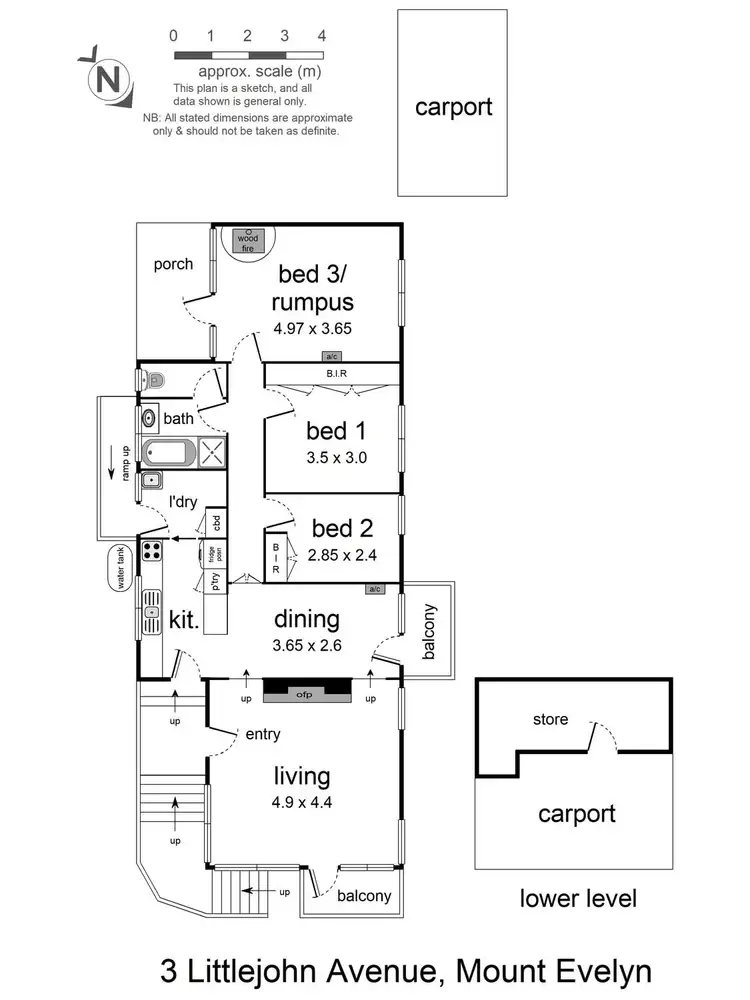 Floorplan of Homely house listing, 3 Littlejohn Avenue, Mount Evelyn VIC 3796