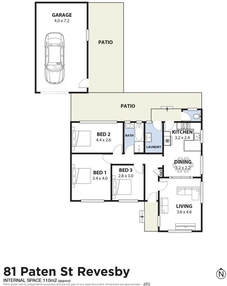Floorplan of Homely house listing, 81 Paten Street, Revesby NSW 2212