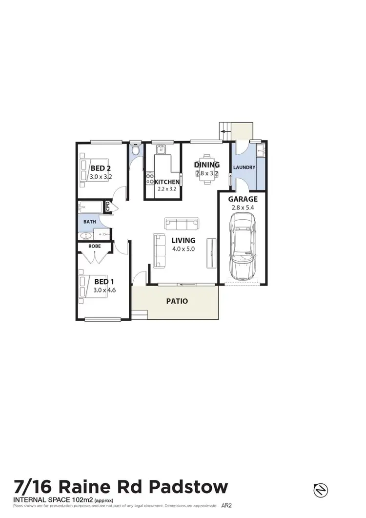 Floorplan of Homely villa listing, 7/16 Raine Road, Padstow NSW 2211