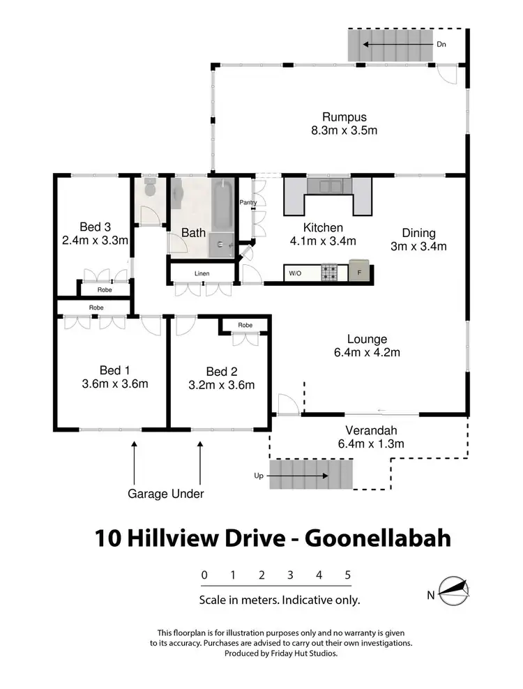 Floorplan of Homely house listing, 10 Hillview Drive, Goonellabah NSW 2480