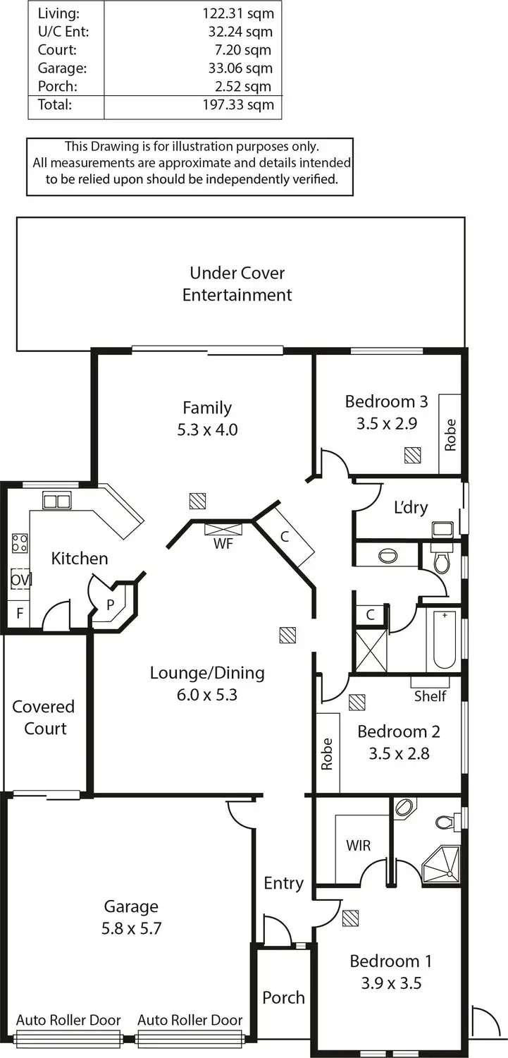 Floorplan of Homely house listing, 6 Driscoll Court, Greenwith SA 5125