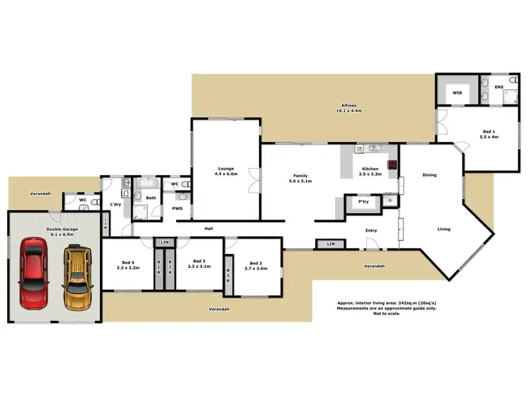 Floorplan of Homely house listing, 4 Innisfree Drive, Wodonga VIC 3690