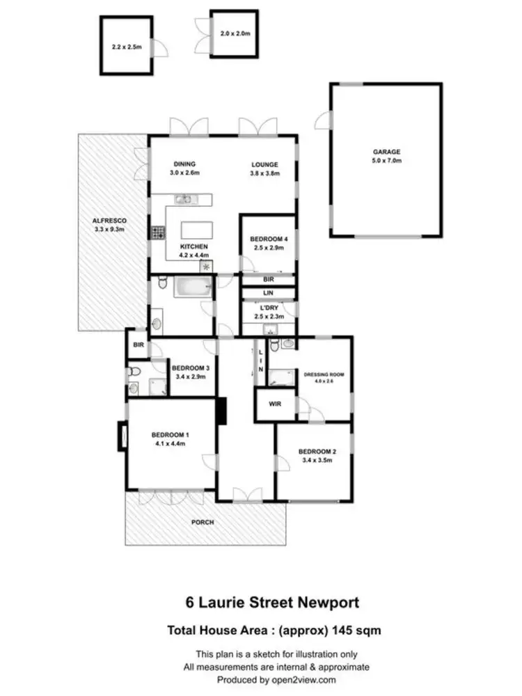 Floorplan of Homely house listing, 6 Laurie Street, Newport VIC 3015