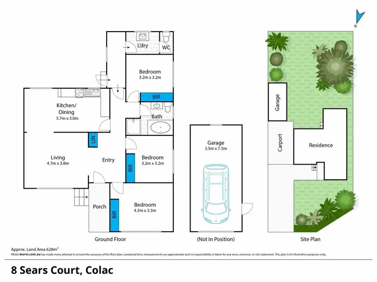 Floorplan of Homely house listing, 8 Sears Court, Colac VIC 3250