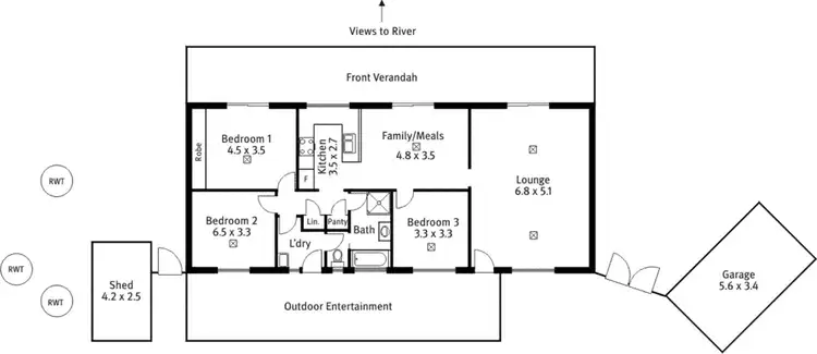 Floorplan of Homely house listing, 48 Idyll Acres, Morgan SA 5320