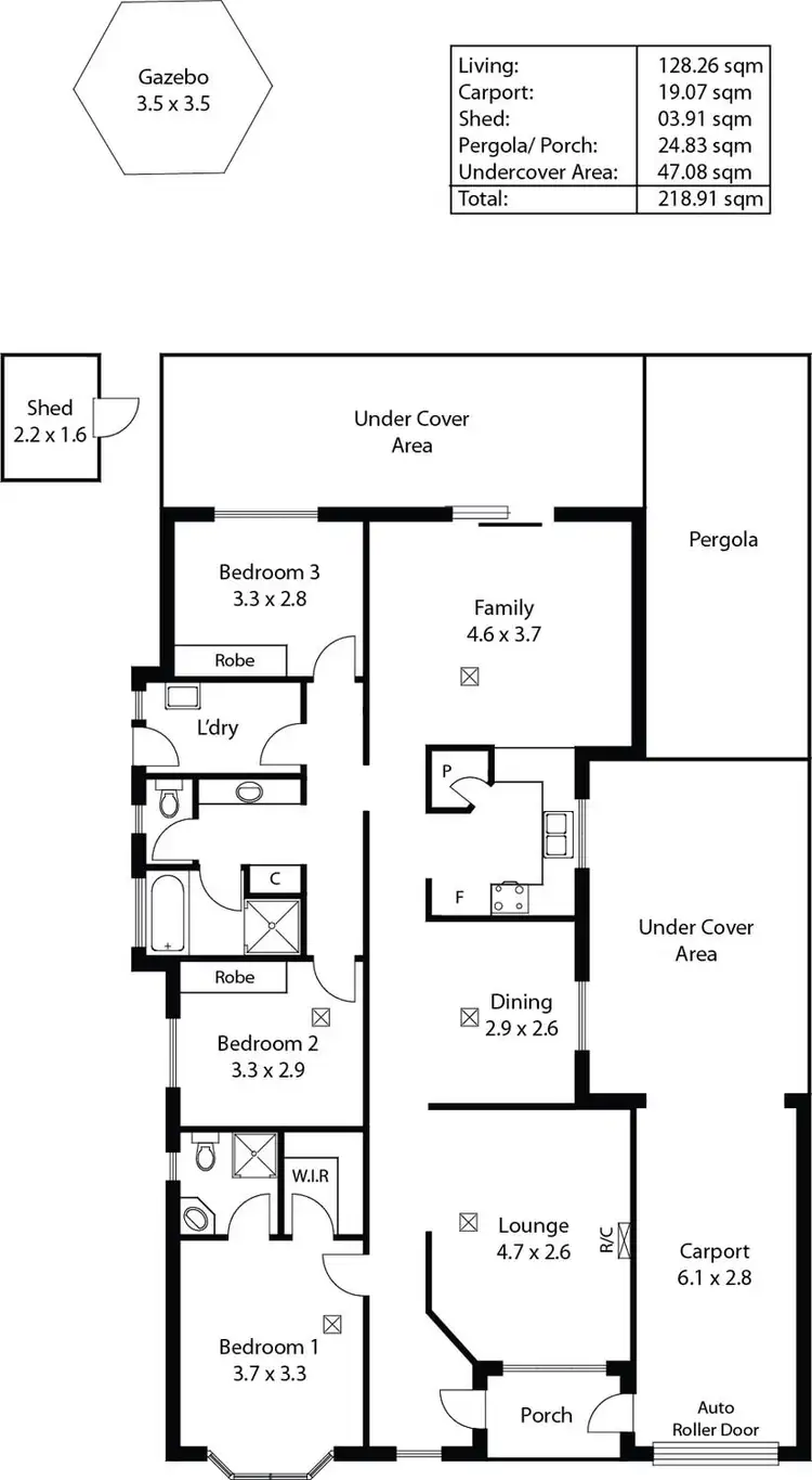 Floorplan of Homely house listing, 19 Castle Hill Place, Golden Grove SA 5125