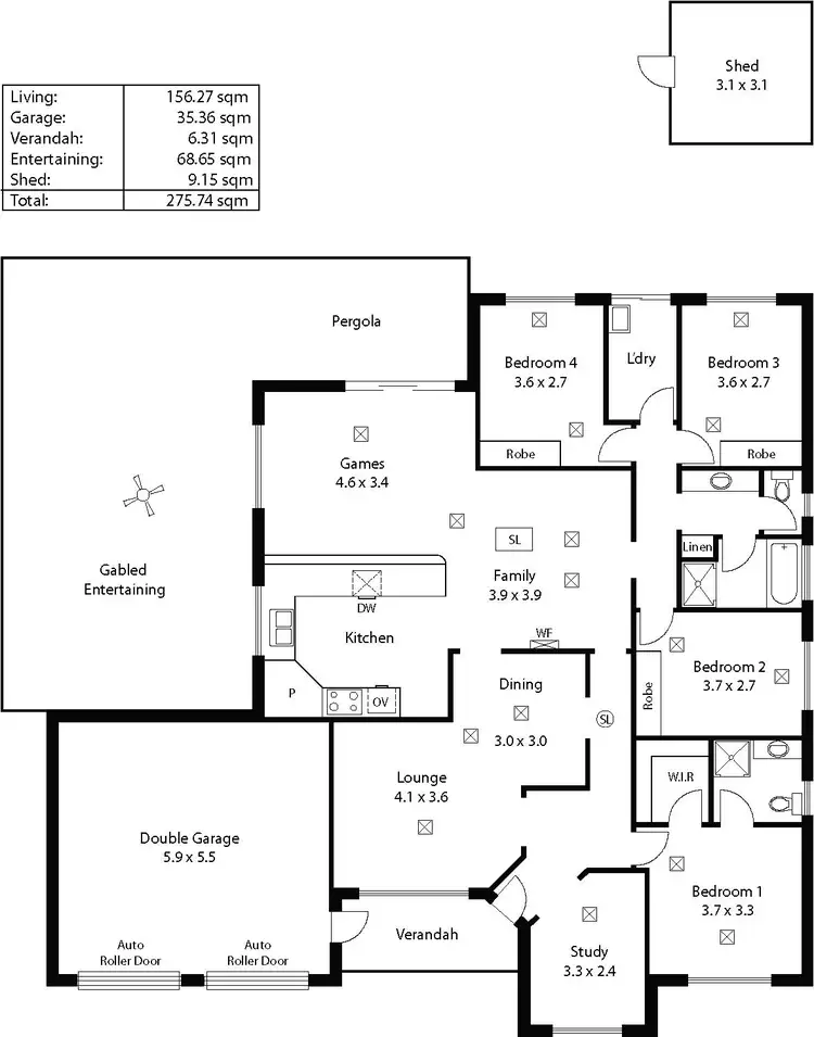 Floorplan of Homely house listing, 18 Toorak Drive, Blakeview SA 5114