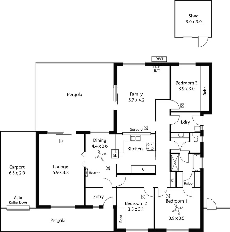 Floorplan of Homely house listing, 26 Corbusier Drive, St Agnes SA 5097