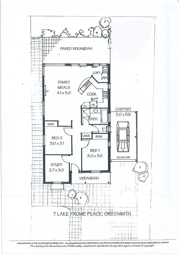 Floorplan of Homely house listing, 7 Lake Frome Place, Greenwith SA 5125