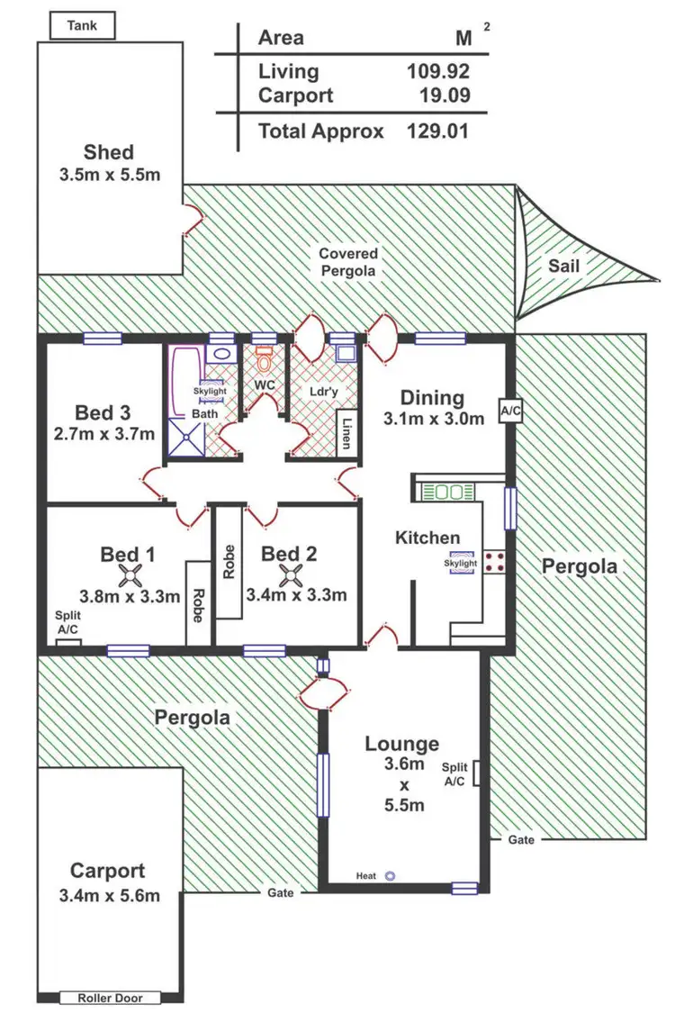 Floorplan of Homely house listing, 14 Longview Place, Wynn Vale SA 5127