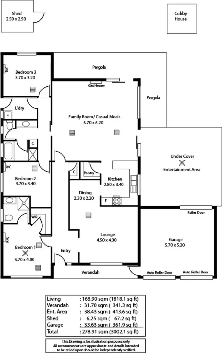 Floorplan of Homely house listing, 11 Schuit Crescent, Pooraka SA 5095