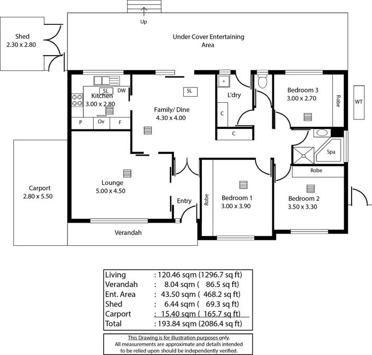Floorplan of Homely house listing, 31 Bayvue Crescent, Ridgehaven SA 5097