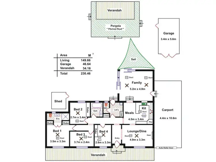 Floorplan of Homely house listing, 6 Verdon Drive, Ingle Farm SA 5098