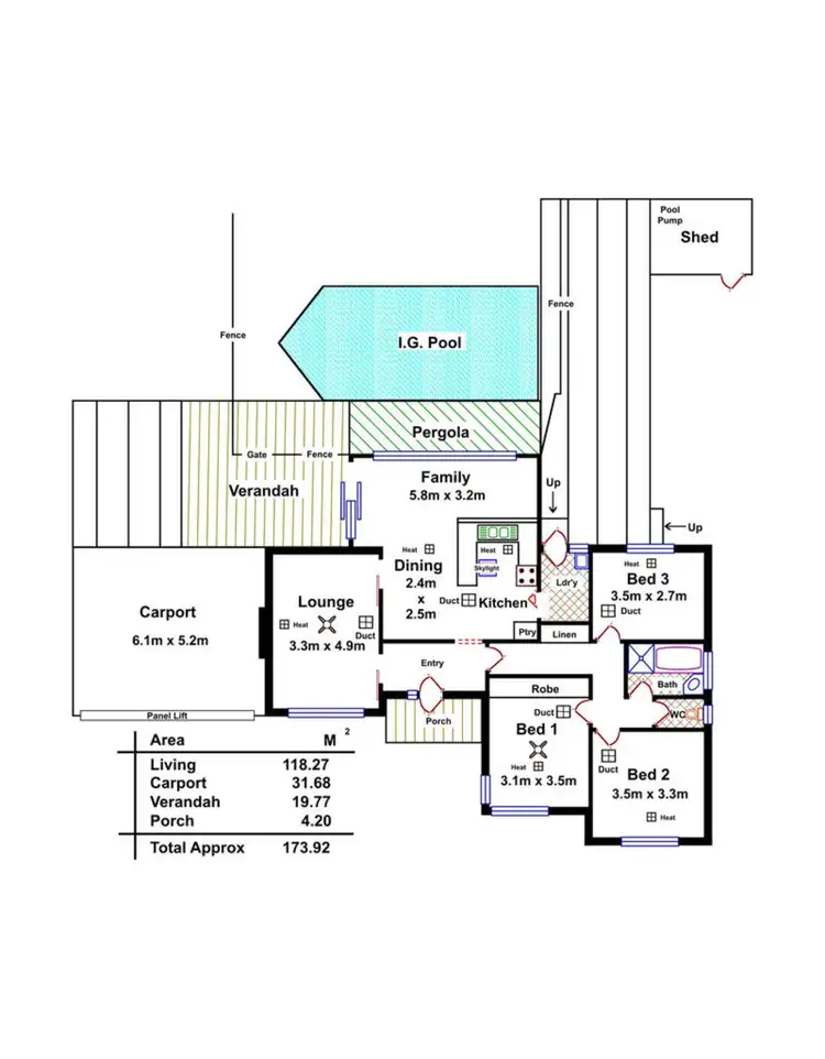 Floorplan of Homely house listing, 35 Atlanta Avenue, Ingle Farm SA 5098