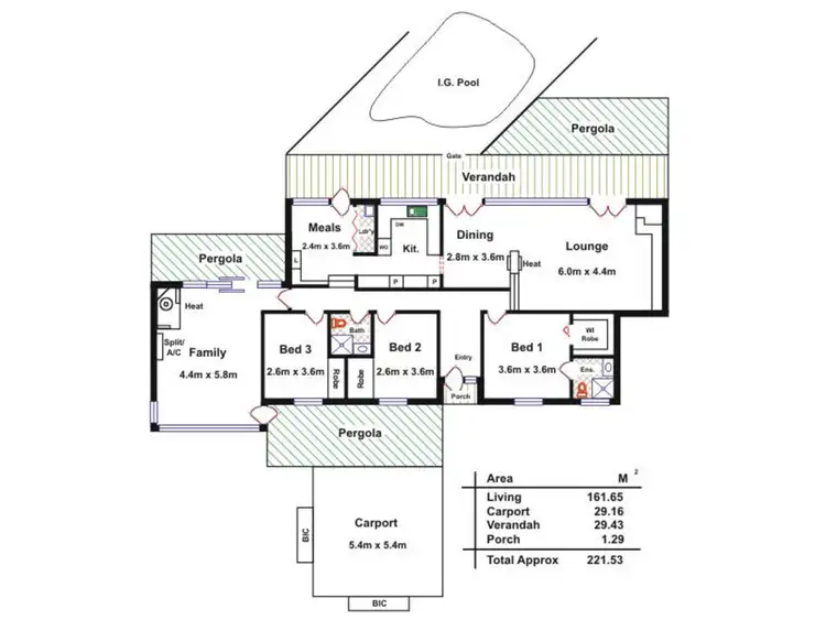 Floorplan of Homely house listing, 26 Park Valley Drive, Highbury SA 5089