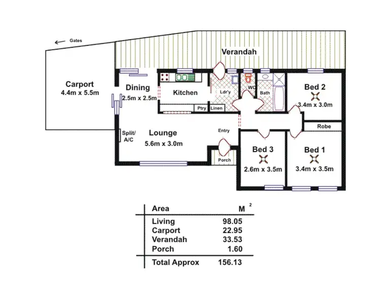 Floorplan of Homely house listing, 29 Nurrowin Drive, Ingle Farm SA 5098