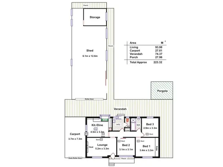 Floorplan of Homely house listing, 18 Straun Road, Ingle Farm SA 5098