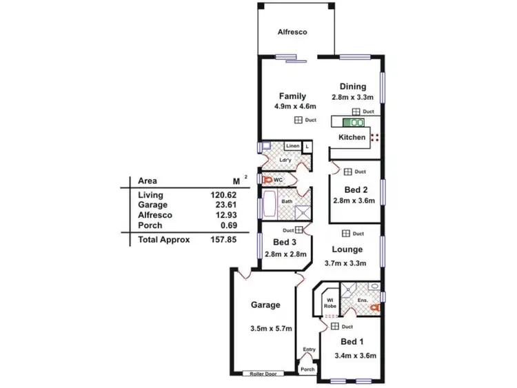 Floorplan of Homely house listing, 33A Luprena Avenue, Ingle Farm SA 5098