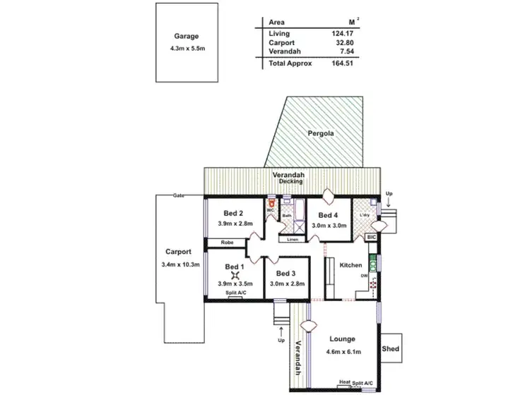 Floorplan of Homely house listing, 93 Warren Road, Modbury North SA 5092