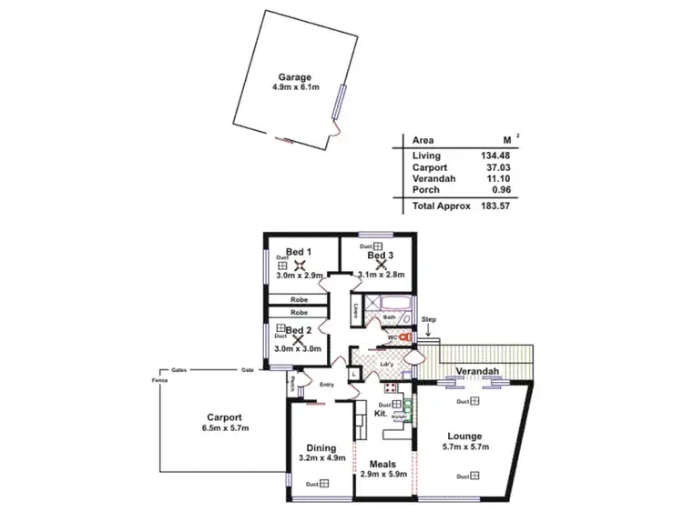 Floorplan of Homely house listing, 16 Willson Road, Gilles Plains SA 5086