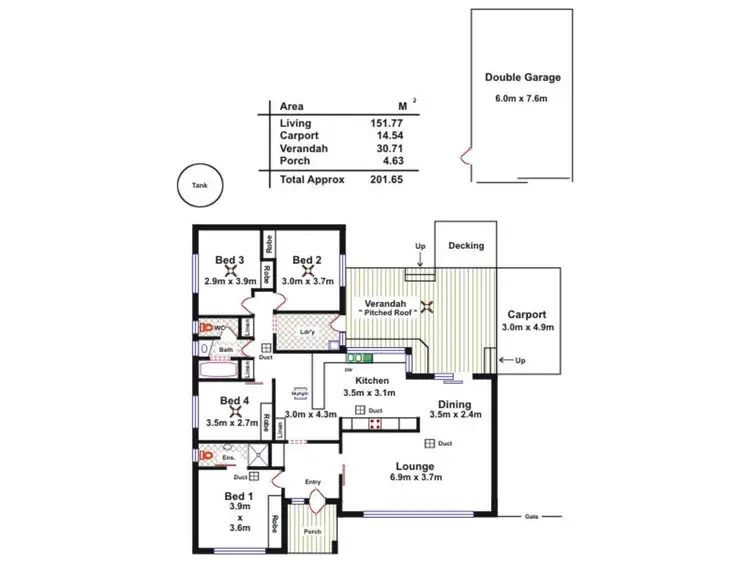 Floorplan of Homely house listing, 47 Armstrong Crescent, Modbury North SA 5092