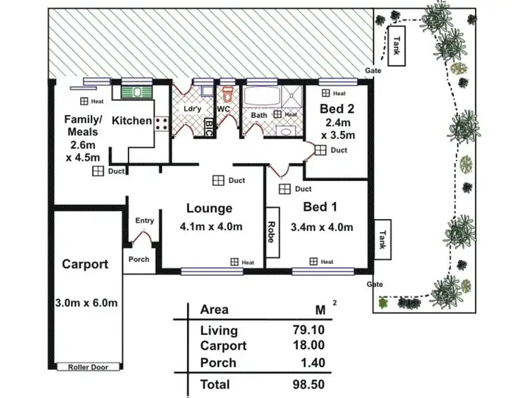 Floorplan of Homely unit listing, 7/28 Zanoni Crescent, Surrey Downs SA 5126