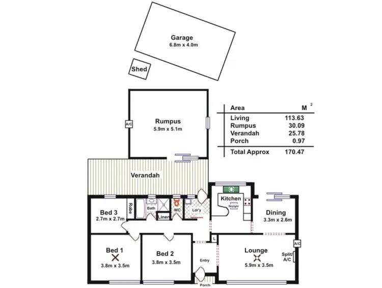 Floorplan of Homely house listing, 21 Padbury Road, Gilles Plains SA 5086