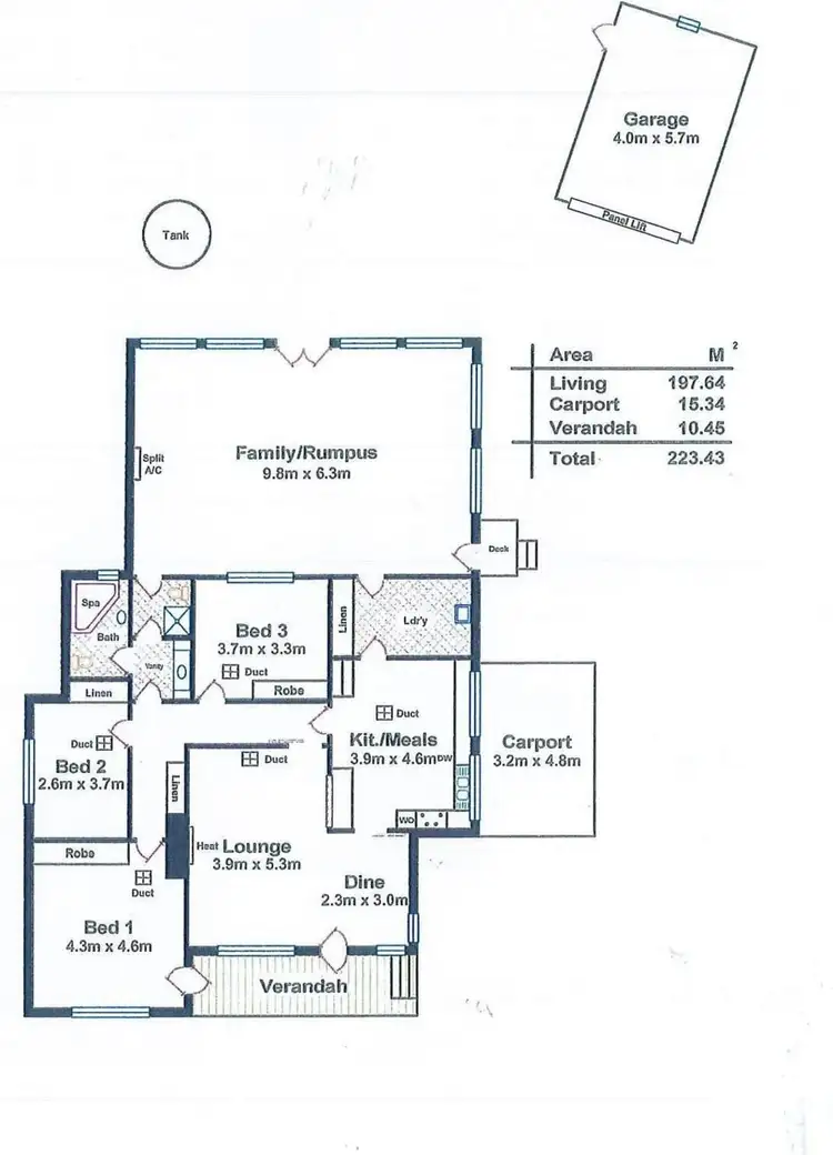 Floorplan of Homely house listing, 17 Deborah Grove, Modbury North SA 5092
