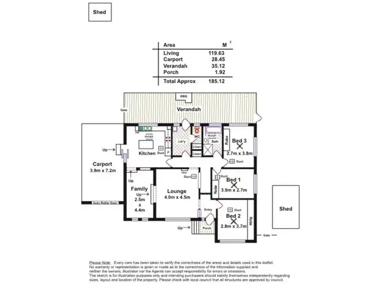 Floorplan of Homely house listing, 7 Barina Avenue, Para Vista SA 5093